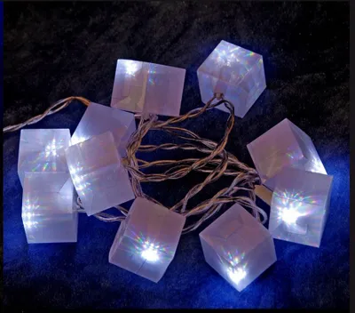 Image de Guirlande cubes lumineux 10 Led blanc