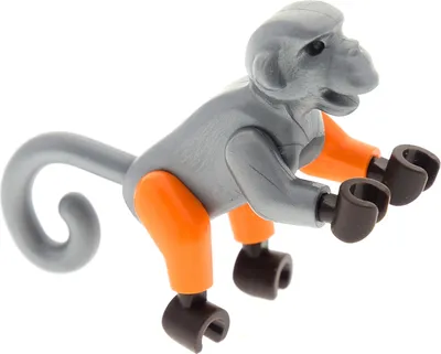 Produktbild von 1x Lego Tier Affe flat silber orange Zoo Ninjago 70605 6160963 98745c02 2550c02