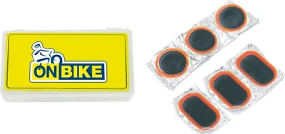 Immagine prodotto di Set On Bike con sei toppe universali per la riparazione delle ruote delle biciclette