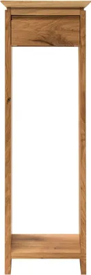 Produktbild von Blumensäule mit Schublade aus Wildeiche 30 x 90 x 30 cm