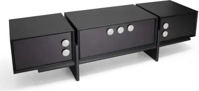 Produktbild von Designer Sideboard r schwarzer TV-Ständer modernes Lowboard Wohnzimmer