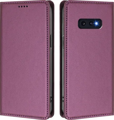 Obrázek produktu pro Kožené pouzdro pro Samsung Galaxy S10E, magnetické flipové pouzdro zPolyuretankůže se stojánkem Fialová