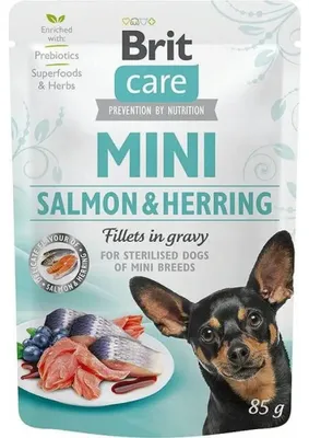 Zdjęcie produktu dla BRIT Care Mini Salmon&Herring Sterilised - mokra karma dla psów - 85 g