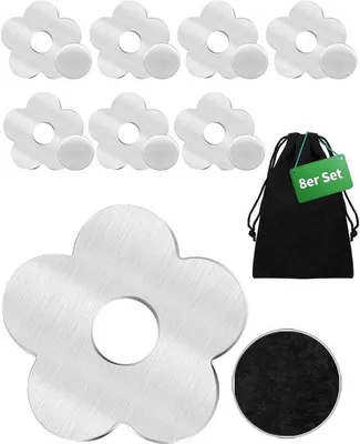 Obrázek produktu pro 8 ks závaží na ubrusy, extra silné magnetické držáky na ubrusy, závaží na ubrusy, závaží na ubrusy z nerezové oceli, držáky na ubrusy pro venkovní použití, vhodné pro všechny stoly
