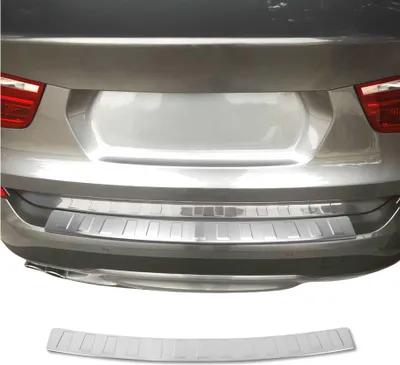 Image de Protection seuil de pare-chocs arriére pour BMW X3 F25 2010-2017 Brossé Acier