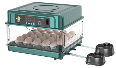 Obrázok produktu pre Inkubátor, automatické otáčanie, regulácia teploty, kapacita 30 vajec
