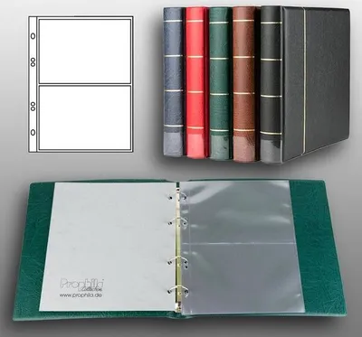 Produktbild von Prophila Collection Postkarten-Album (grün) mit 20 Hüllen für 40 Postkarten