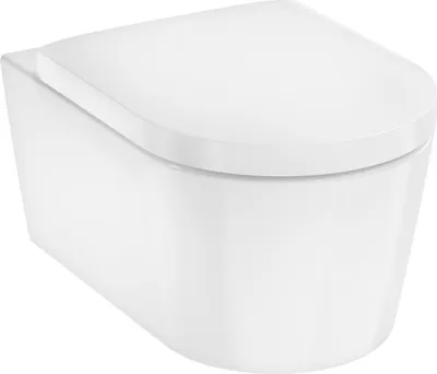 Produktbild von hansgrohe EluPura S Wand-WC Set 540 AquaFall Flush, inklusive WC-Sitz, HygieneEffect, Weiß, 62021450