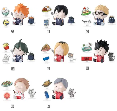 Zdjęcie produktu dla Bandai Haikyu!! – Seria figurek Happy Figure Collection w tajemniczych pudełkach