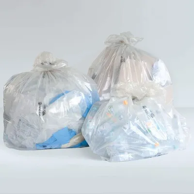 Produktbild von inapa Müllsack/Abfallsack Triline Öko: 240l, transparent – reißfest belastbar 100% recyclingfähig, 100 Sack