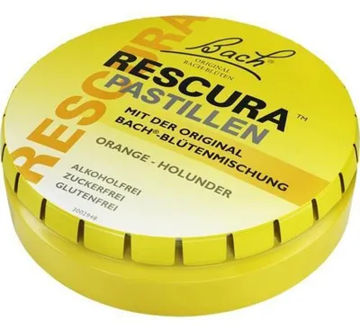 Productafbeelding van Bachbloesem Original Rescura pastilles, sinaasappel-honing smaak, 50 gram pastilles