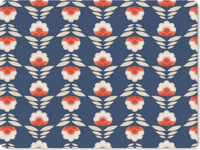 Produktbild von MuchoWow® Mauspad Mousepad Muster - Abstrakt - Blumen 23x19 cm - Mousepads - Maus Mat - Pad - Mausunterlage - Schreibtischunterlage - Mauspad