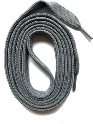 Produktbild von SNORS Schnürsenkel flach - GRAU - 6mm - 130cm