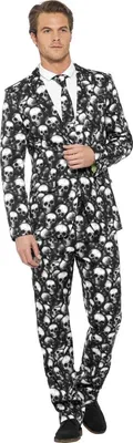 Produktbild von Schädel Suit Halloween Anzug - Party Kostüm Größe: L