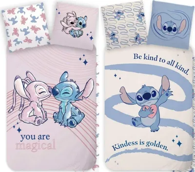 Produktbild von Disney Stitch & Angel - 2 x Bettwäsche mit Wendemotiv, 135x200 & 80x80