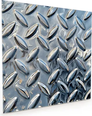 Produktbild von Küchenrückwand Spritzschutz Glas mit Motiv Riffelblechmuster 40 x 40 cm