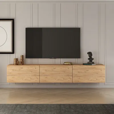 Immagine prodotto di Skye Decor, West - Atlantic Pine, mobile TV, pino atlantico, 100% pannelli truciolari rivestiti in melamina, 150 x 32 x 30 cm