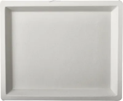 Produktbild von PAPSTAR Zuckerrohr-Teller "pure" rechteckig 140 x 170 mm