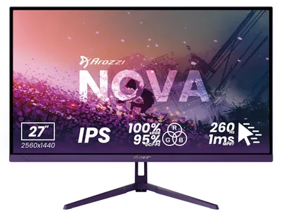 Produktbild von Arozzi Nova 27" Gaming Monitor - QHD IPS - 260Hz - Violett