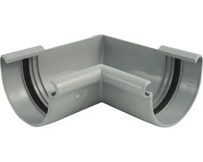 Produktbild von Marley Rinnenwinkel NW 125 mm, Innenecke, 90°, halbrund, grau