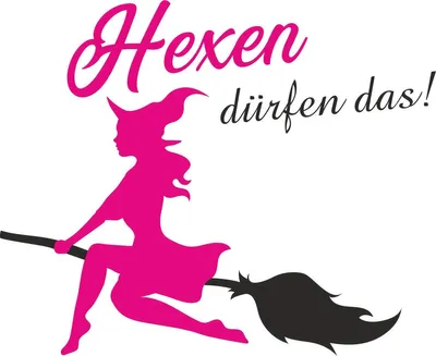 Produktbild von Hermann Schütz Aufkleber Hexen dürfen das 140x105mm