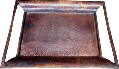 Produktbild von Antikes Dekoratives Tablett im Douglasville-Stil, Kobaltblau, 40 cm Durchmesser