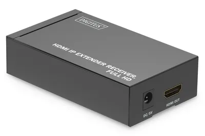Produktbild von DIGITUS HDMI IP Extender Receiver Full HD schwarz