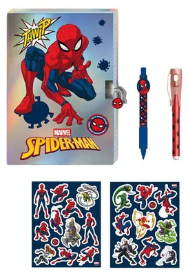 Productafbeelding van Notitieboekje met pen, Spider-Man design - Diakakis