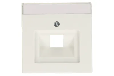 Produktbild von Busch-Jaeger 1803-84 Zentralscheibe Abdeckung 1-fach für UAE/ISDN mit Beschriftungsfeld Future Linear studioweiß