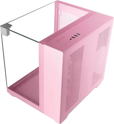 Produktbild von Mars Gaming MC-VISIONMP, Mini Tower, PC, Pink, micro ATX, Mini-ITX, Metall, Gehärtetes Glas, Gaming