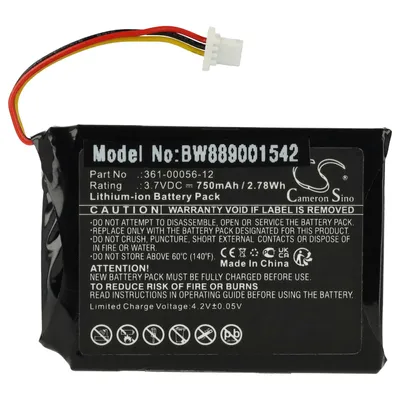 Produktbild von vhbw Akku kompatibel mit Garmin EDGE EXPLORE 2, DEZL OTR700 GPS Navigation Navi (750 mAh, 3,7 V, Li-Ion)