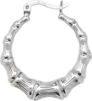 Productafbeelding van Creoolse oorbellen voor dames, zilver 925 - 29mm * 27mm; TRS22582