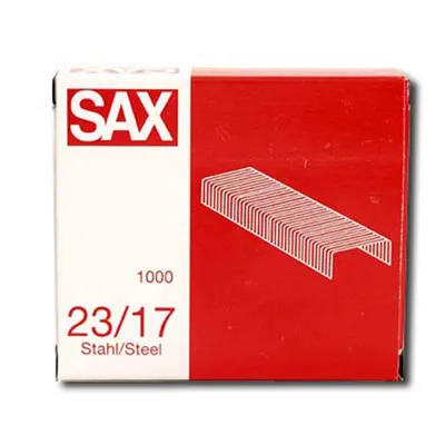 Obrázok produktu pre sax design 1-217-03 Sax Heftklammern 23/17 1000 St