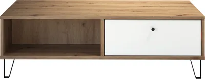 Produktbild von trendteam Wohnen Tische Touch Artisan Eiche Melamin/Weiß Matt Tiefzieh 110 x 37 x 60 cm