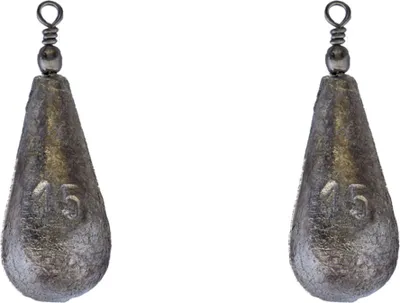 Produktbild von FTM Birnenblei mit Wirbel - Angelbleie, Gewicht / Inhalt:15g - 2 Stück