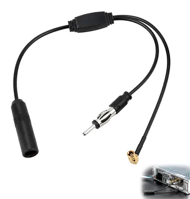 DAB+ Antennenadapter 0,6 m SMB/DIN für Autoradio