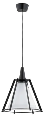 Immagine prodotto di Lampada a sospensione POMONA bianco e nero 1xE27x15W in metallo, dimensioni: 95x33x33 cm, IP20, Alfa