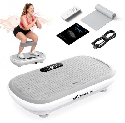 Produktbild von Vibrationsplatte Trainingsgerät – Vibrationsplattform mit Bluetooth, für Ganzkörpertraining, Fettverbrennung, Muskelaufbau, bis 200 kg