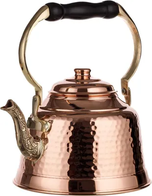 Immagine prodotto di Teiera in rame artigianale, spessore di 1 mm, rame martellato