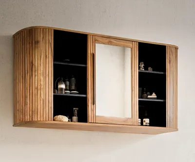 Produktbild von Spiegelschrank 145x75cm 'Atlantic' Akazie massiv