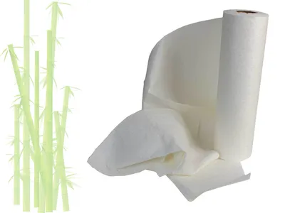 Produktbild von Küchenrolle aus Bambus, Alternative zu Haushaltsrolle Papiertücher, Küchentuch