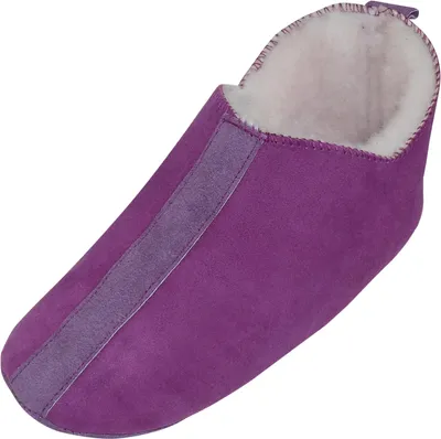 Produktbild von Harrys-Collection Uni Lammfellschuhe Lammfell Hausschuhe, lila, 36