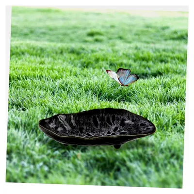 Produktbild von Keramische Wasserschale für Schmetterlinge und Vögel – Handgefertigte Garten-Dekoration zur natürlichen Wasserversorgung