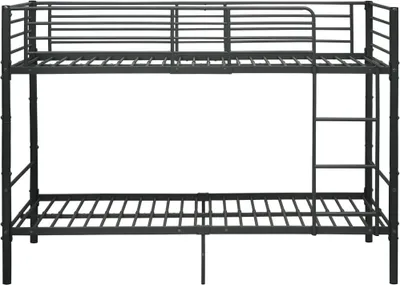 Immagine prodotto di Letto a castello in metallo nero 90×200 cm