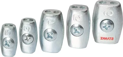 Productafbeelding van Boogklemmen Staalkabels - Staalklemmen Touwklemmen - Bevestigen van Touwen - Corrosiebestendig Silumin - 6 mm - Aluminium