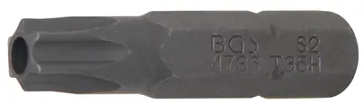Immagine prodotto di BGS Bit drive esagonale esterno 6,3 mm (1/4") profilo T (per Torx) con foro T35 - 4736
