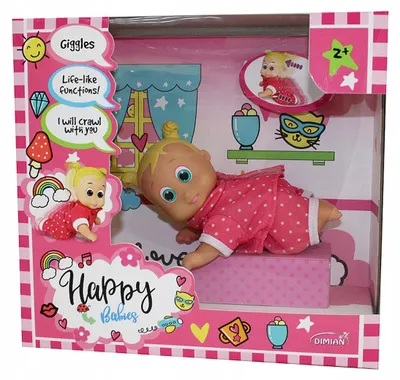 Produktbild von Smily Play Happy Babies Krabbelpuppe mit Geräuschen