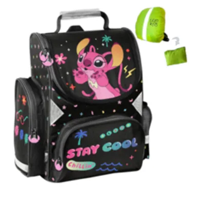 Produktbild von Goldkids - Rucksack Schulrucksack Teenager Kinderrucksack für Jungen und Mädchen mit Regenschutz - Stitch Motiv