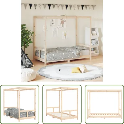 Image de The Living Store Lit d'enfant 80x160 cm pin massif