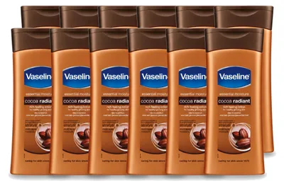 Obrázek produktu pro 12 kusů tělového mléka Vaseline s kakaovým máslem, objem 400 ml – výhodná balení